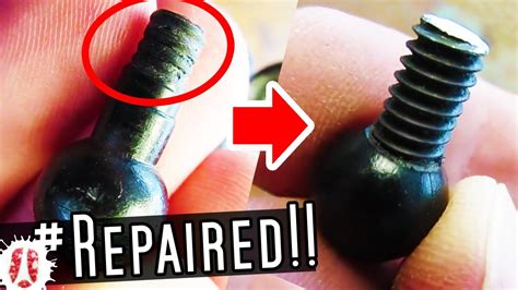 repair stripped metal screw threads